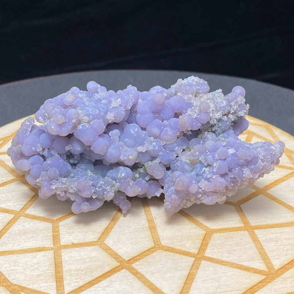 Raw Indonesian Grape Agate with Quartz.